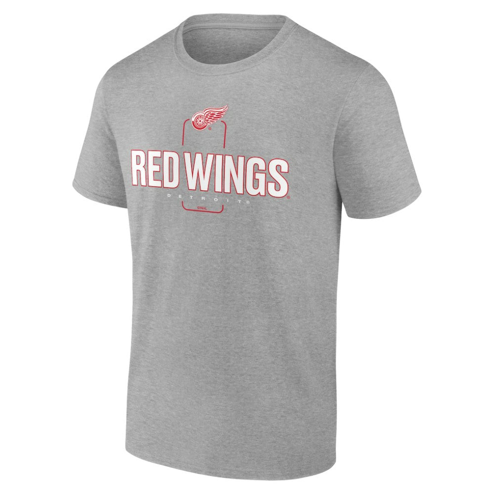 Detroit Red Wings Personalized Name & Number Midfielder T-Shirt - Gray T-shirts
