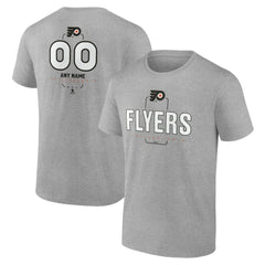 Philadelphia Flyers Personalized Name & Number Midfielder T-Shirt - Gray T-shirts