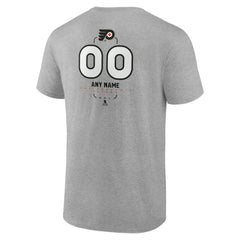 Philadelphia Flyers Personalized Name & Number Midfielder T-Shirt - Gray T-shirts