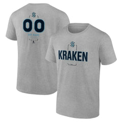 Seattle Kraken Personalized Name & Number Midfielder T-Shirt - Gray T-shirts