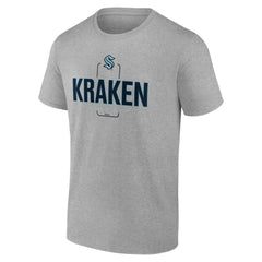 Seattle Kraken Personalized Name & Number Midfielder T-Shirt - Gray T-shirts