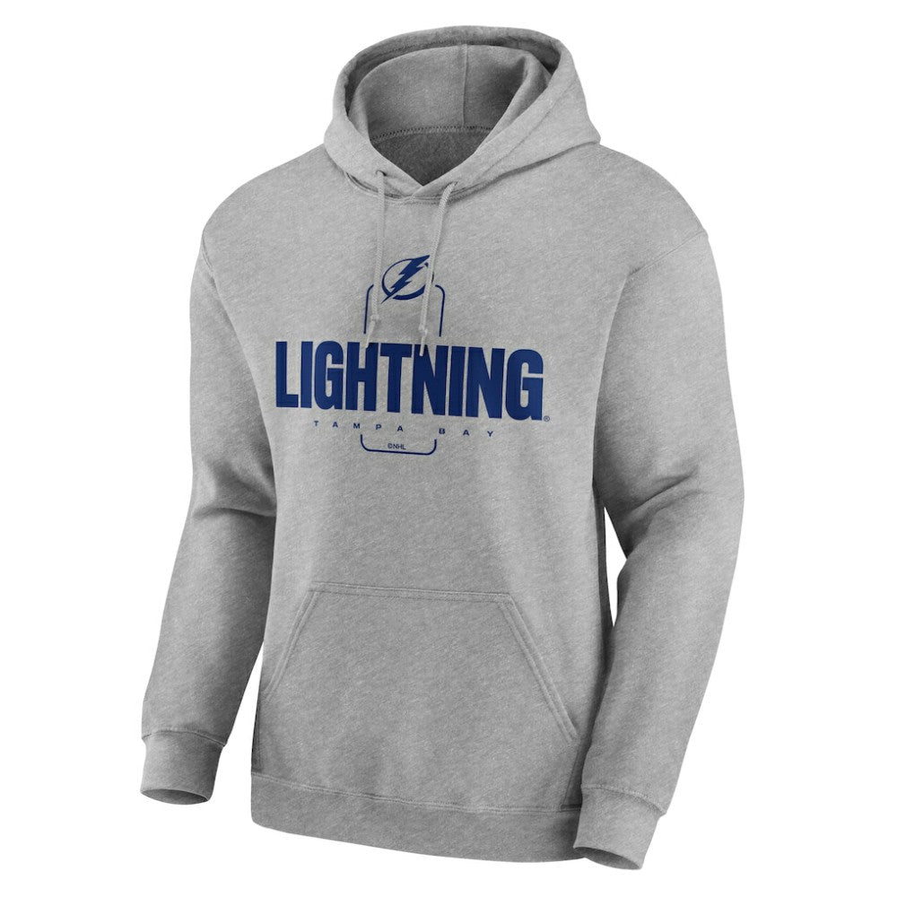 Tampa Bay Lightning Personalized Name & Number Midfielder Pullover Hoodie - Gray Hoodies