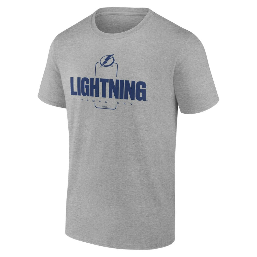 Tampa Bay Lightning Personalized Name & Number Midfielder T-Shirt - Gray T-shirts
