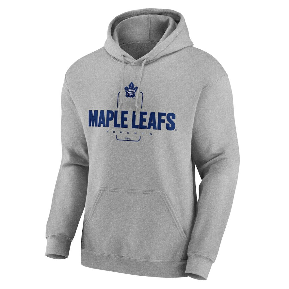 Toronto Maple Leafs Personalized Name & Number Midfielder Pullover Hoodie - Gray Hoodies