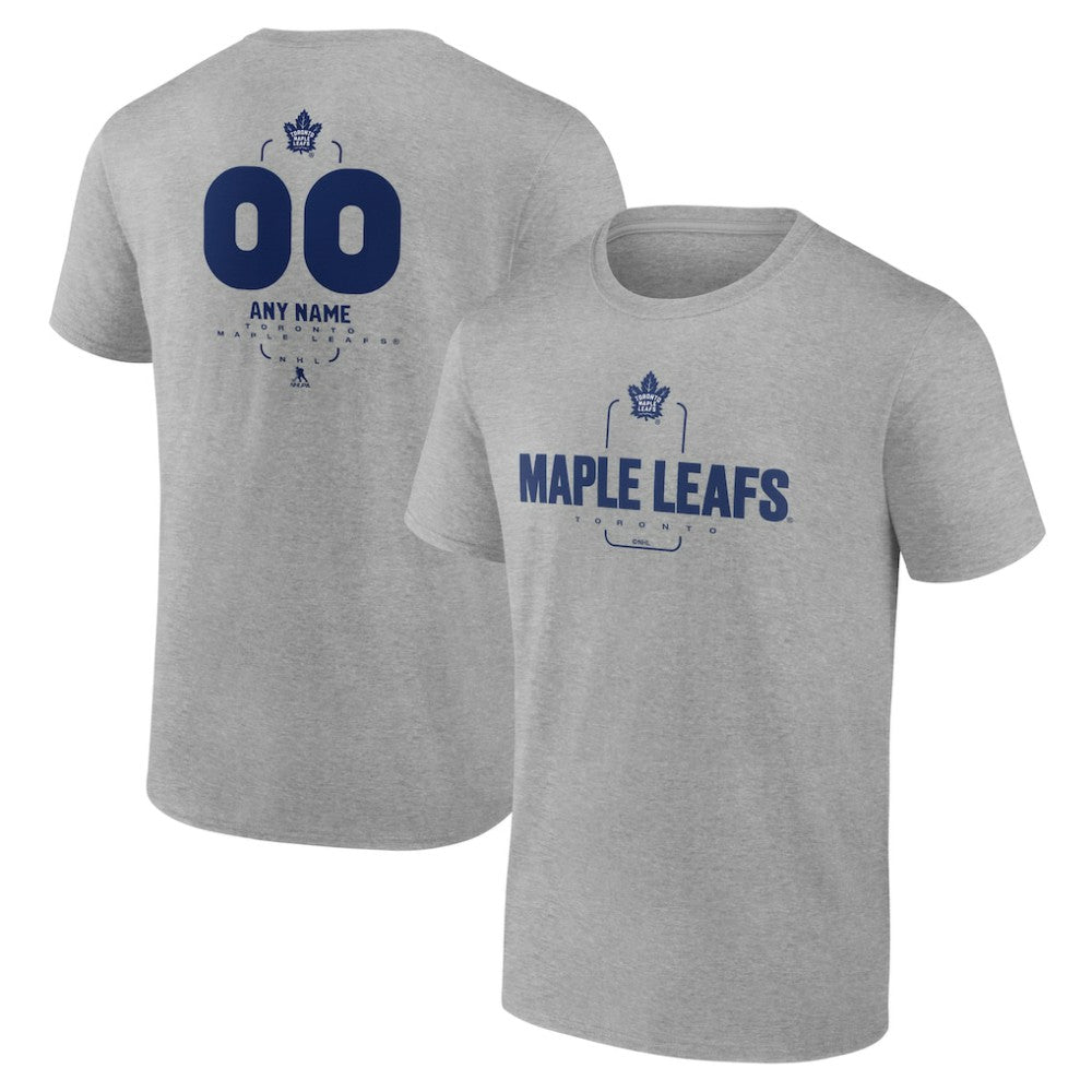 Toronto Maple Leafs Personalized Name & Number Midfielder T-Shirt - Gray T-shirts