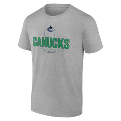 Vancouver Canucks Personalized Name & Number Midfielder T-Shirt - Gray T-shirts