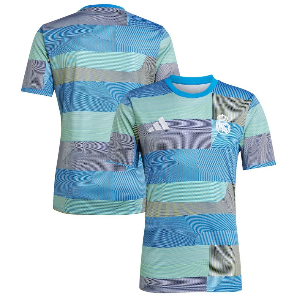 Real Madrid 2025/26 AEROREADY Pre-Match Top - Blue discount
