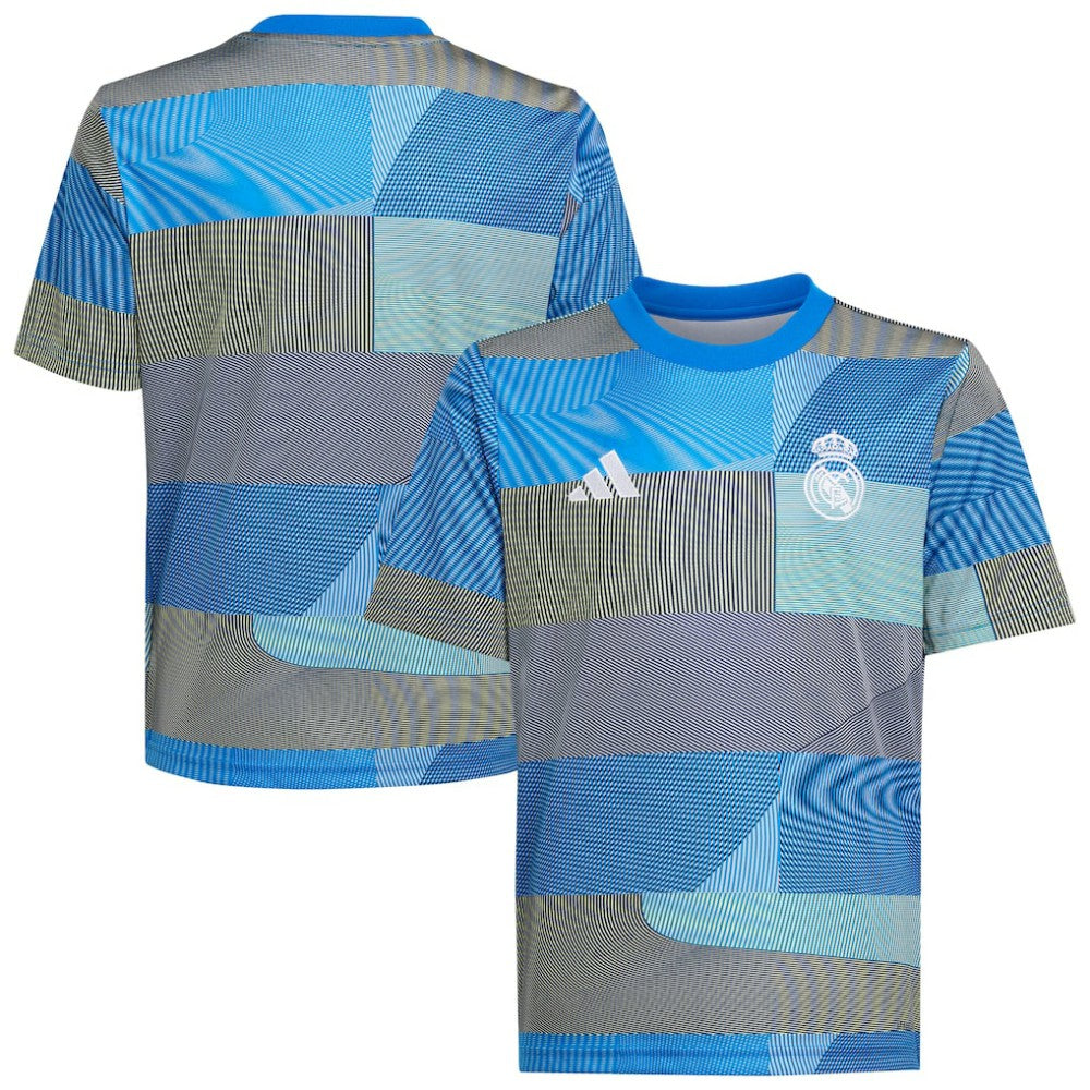 Real Madrid Youth 2025/26 Pre-Match AEROREADY Top - Blue for sale