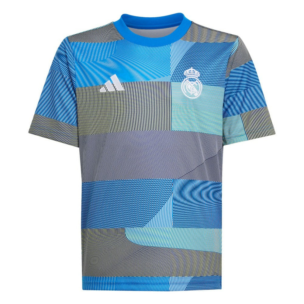 Real Madrid Youth 2025/26 Pre-Match AEROREADY Top - Blue for sale