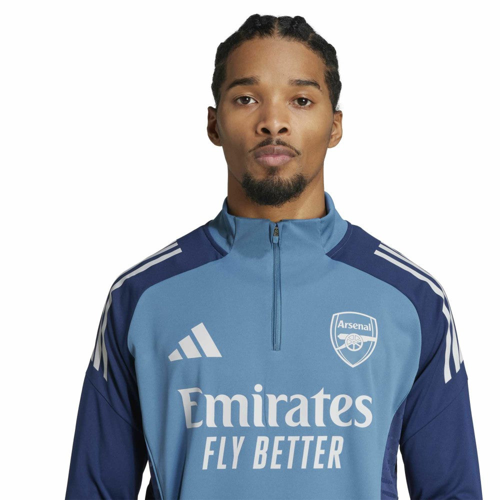 Arsenal 2025/26 AEROREADY Raglan Quarter-Zip Training Top - Light Blue on sale