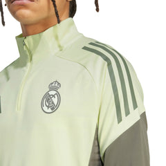 Real Madrid 2025/26 AEROREADY Raglan Quarter-Zip Training Pullover - Green shop