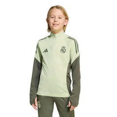 Real Madrid Youth 2025/26 Training AEROREADY Quarter-Zip Pullover - Green for sale