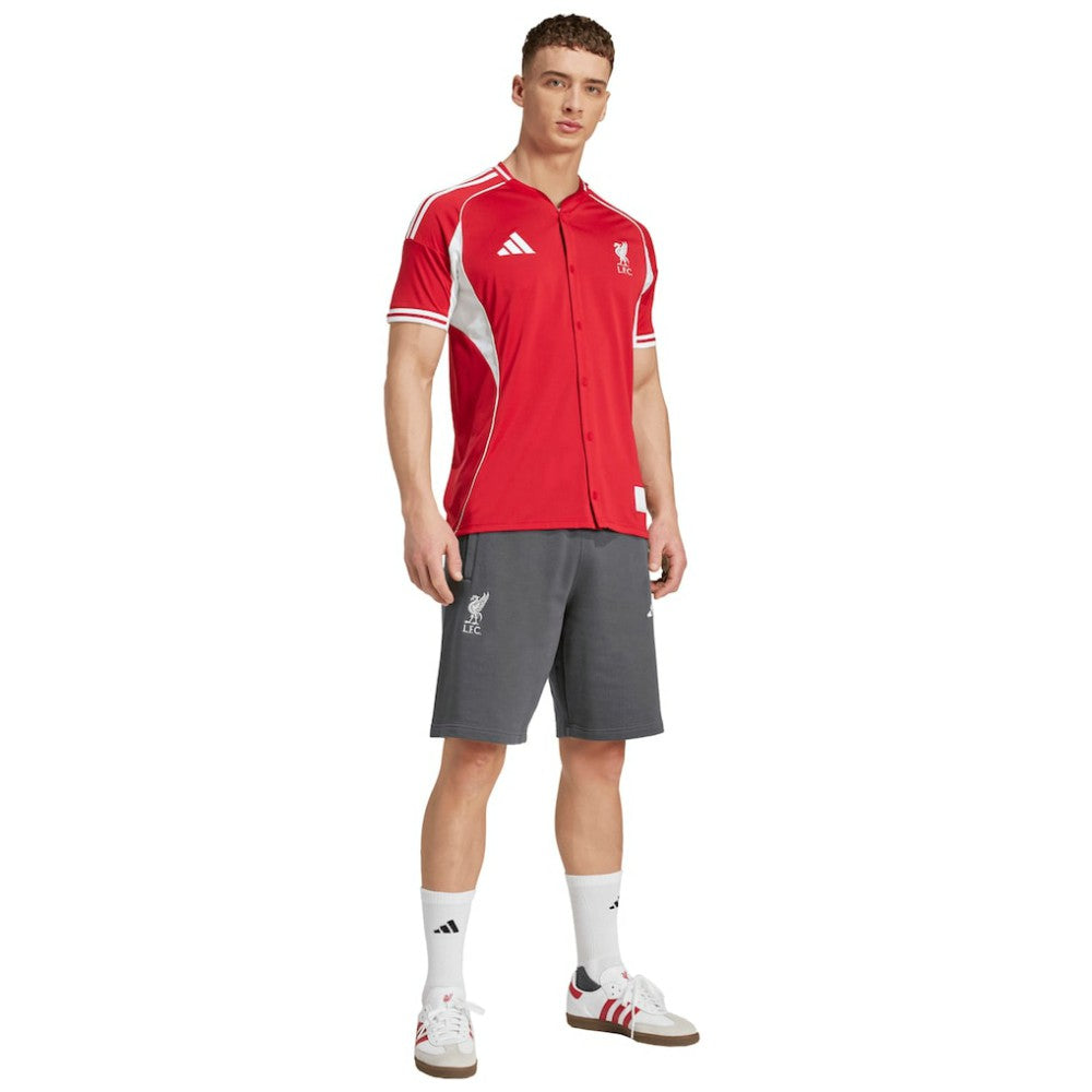Liverpool Full-Button Baseball Jersey - Red for sale
