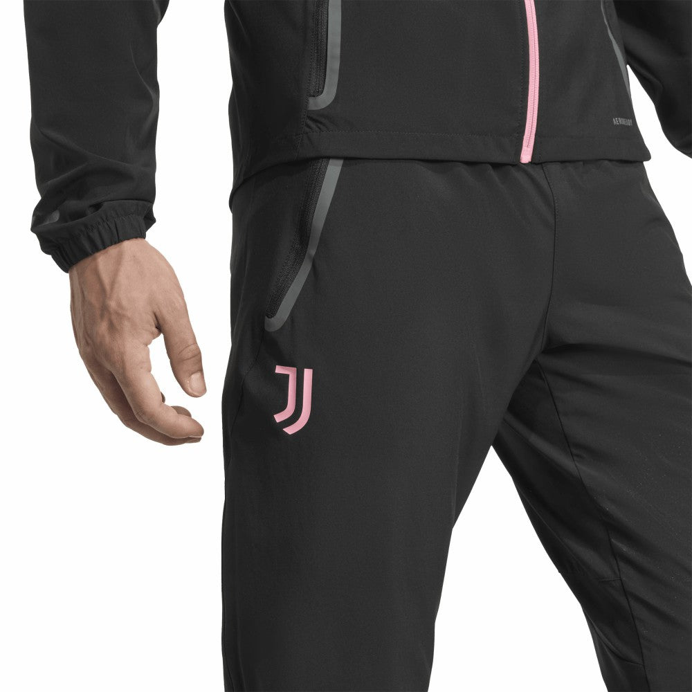 Juventus 2025/26 Tiro Vis Tech AEROREADY Travel Pants - Black for sale