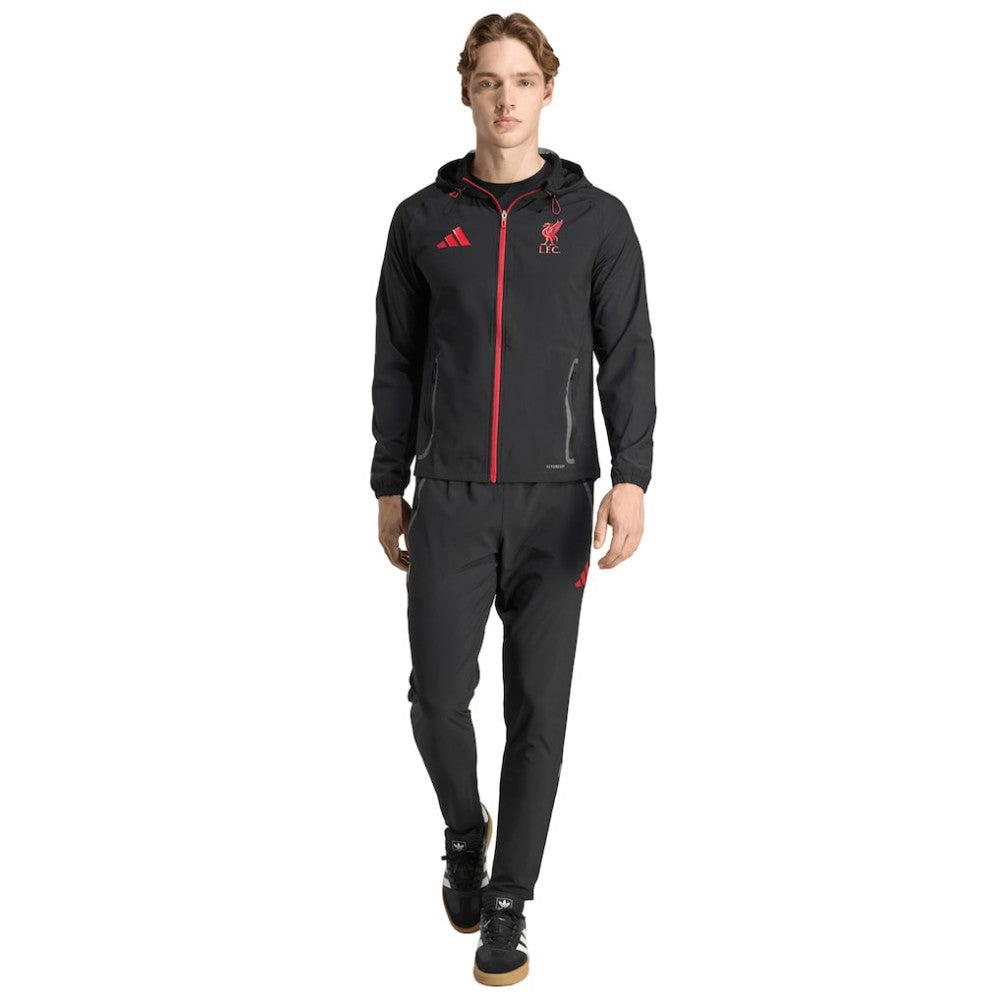 Liverpool 2025/26 Tiro Vis Tech Travel Jacket - Black for sale