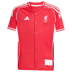 Liverpool Youth Full-Button Baseball Jersey - Red online