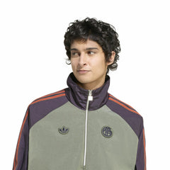 Bayern Munich Terrace Icons Half-Zip Jacket - Green for sale