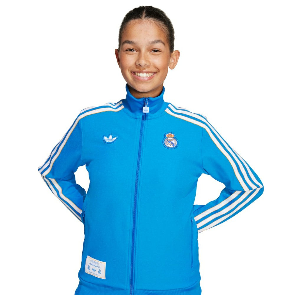 Real Madrid Youth Terrace Icons Full-Zip Track Jacket - Blue for sale