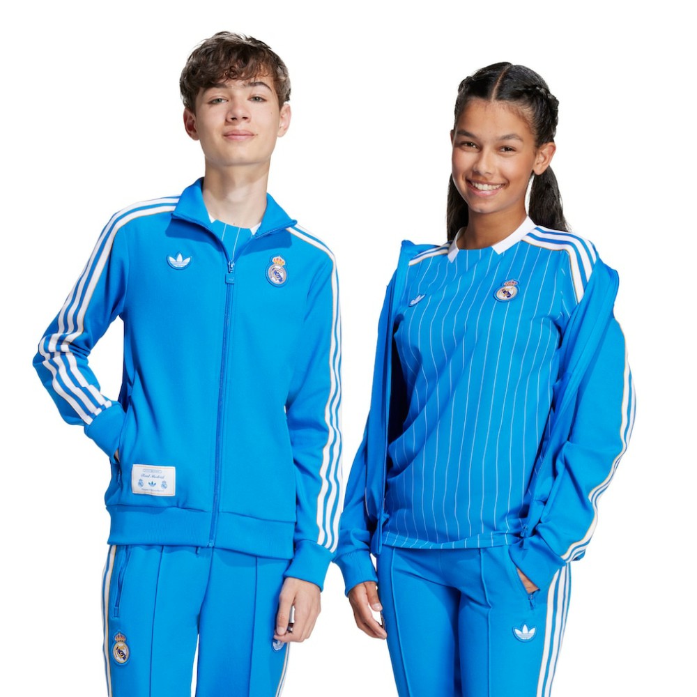 Real Madrid Youth Terrace Icons Full-Zip Track Jacket - Blue for sale