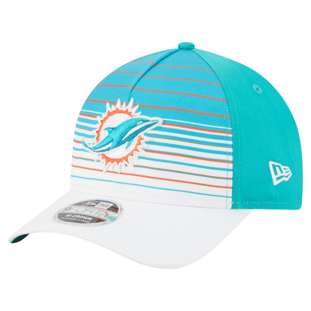 Miami Dolphins New Era Adventure Gradient 9FORTY M-Crown A-Frame Adjustable Hat - White/Aqua on sale