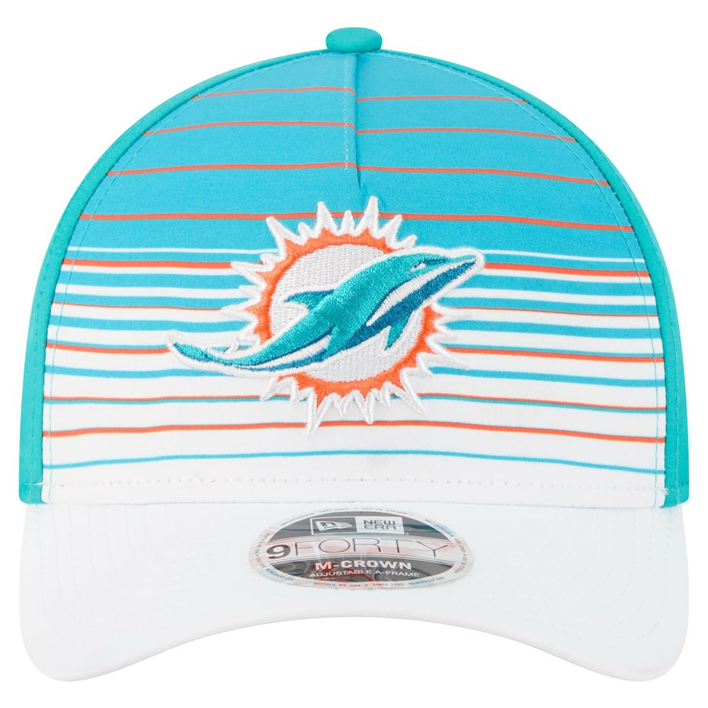 Miami Dolphins New Era Adventure Gradient 9FORTY M-Crown A-Frame Adjustable Hat - White/Aqua on sale
