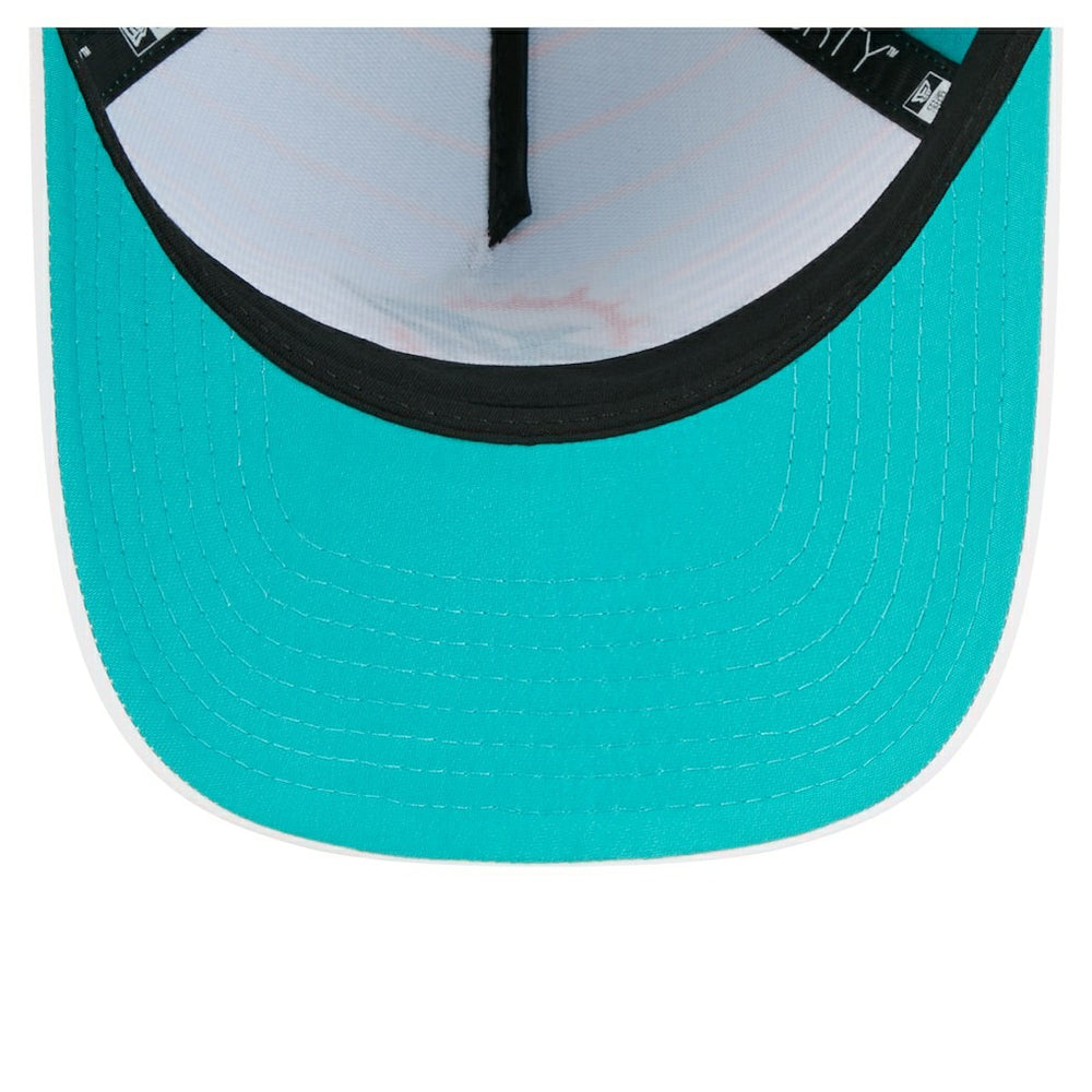 Miami Dolphins New Era Adventure Gradient 9FORTY M-Crown A-Frame Adjustable Hat - White/Aqua on sale