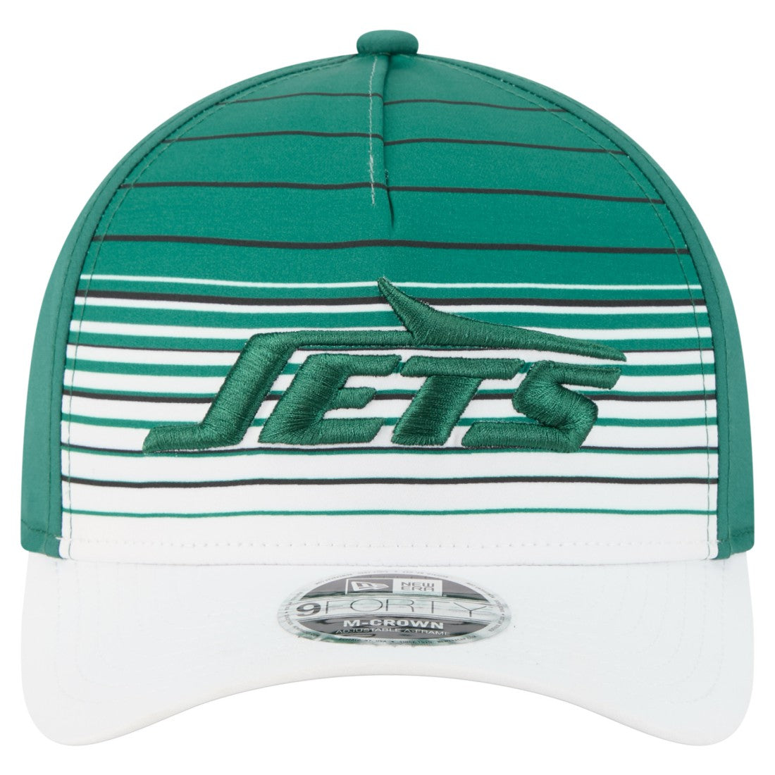 New York Jets New Era Adventure Gradient 9FORTY M-Crown A-Frame Adjustable Hat - White/Green online