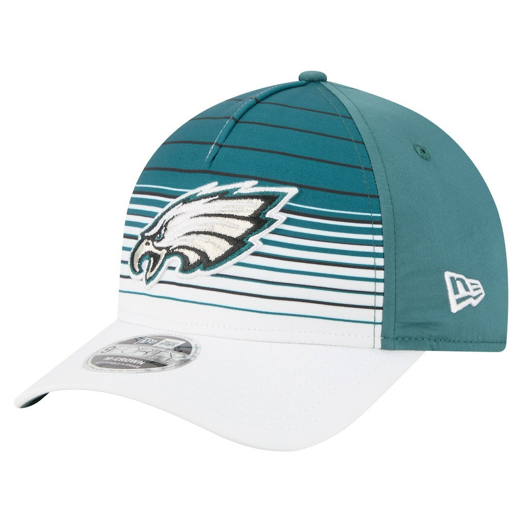 Philadelphia Eagles New Era Adventure Gradient 9FORTY M-Crown A-Frame Adjustable Hat - White/Midnight Green cheap