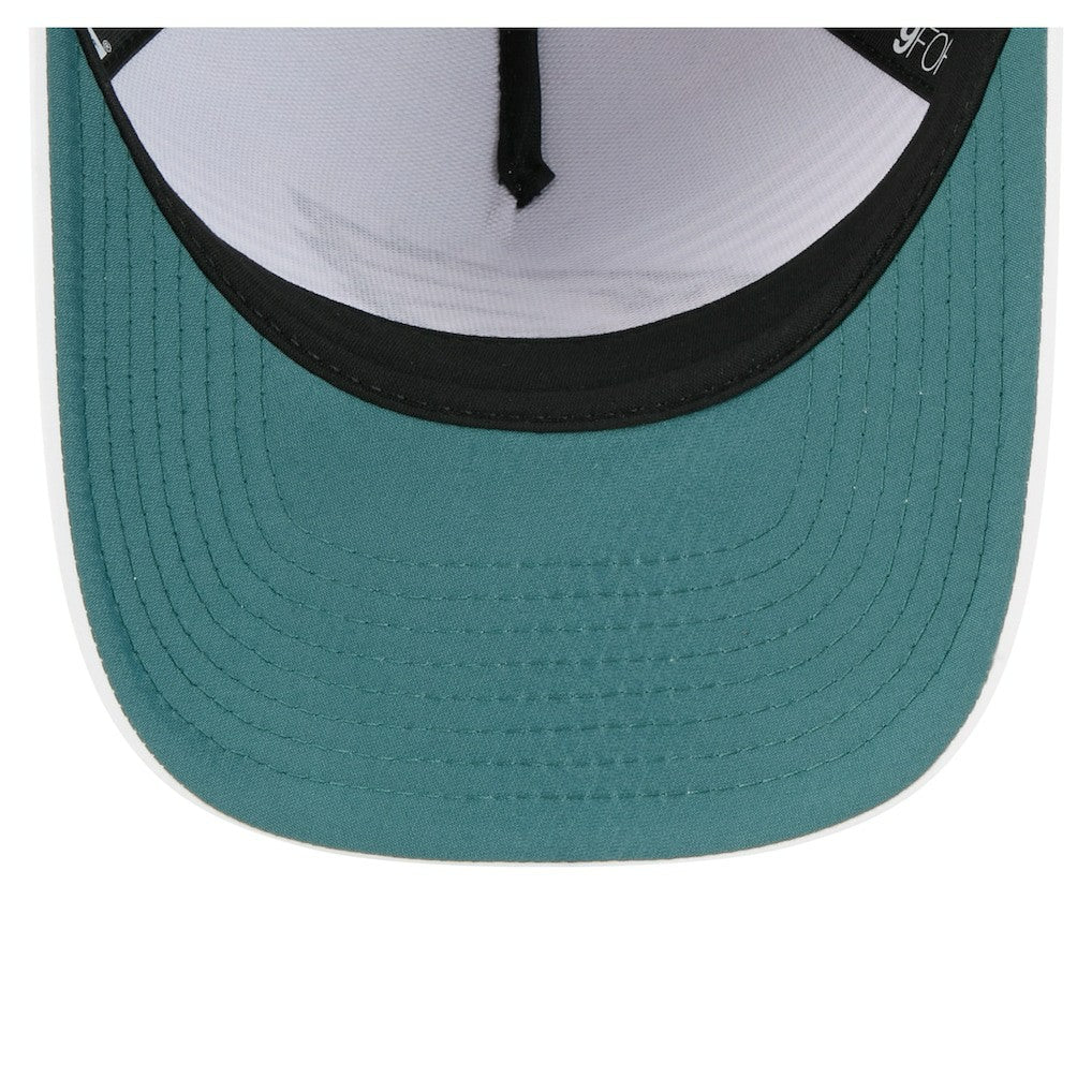 Philadelphia Eagles New Era Adventure Gradient 9FORTY M-Crown A-Frame Adjustable Hat - White/Midnight Green cheap