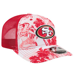 San Francisco 49ers New Era Hula 9SEVENTY Adjustable Trucker Hat - Scarlet cheap