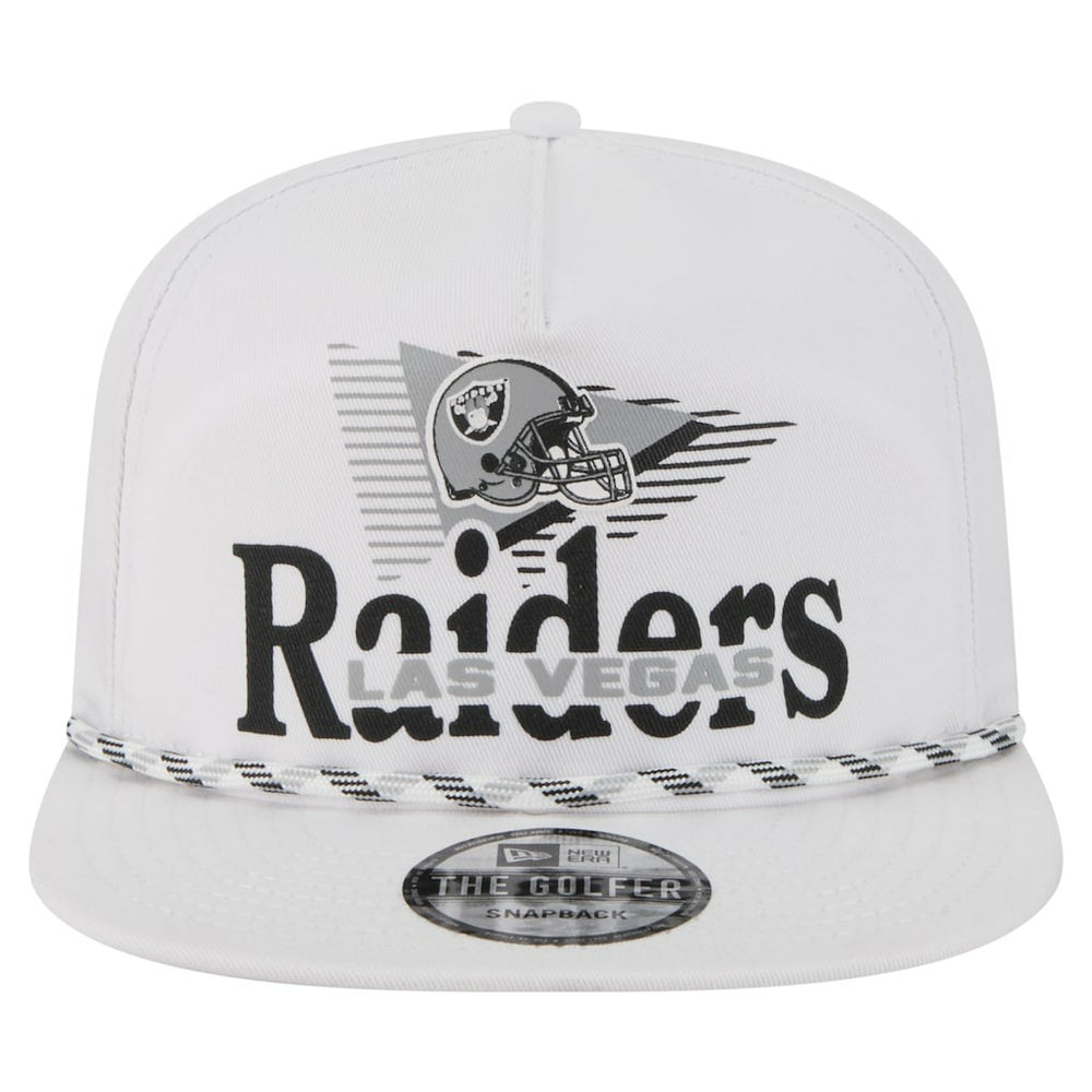 Las Vegas Raiders New Era Collide Golfer Snapback Hat - White online