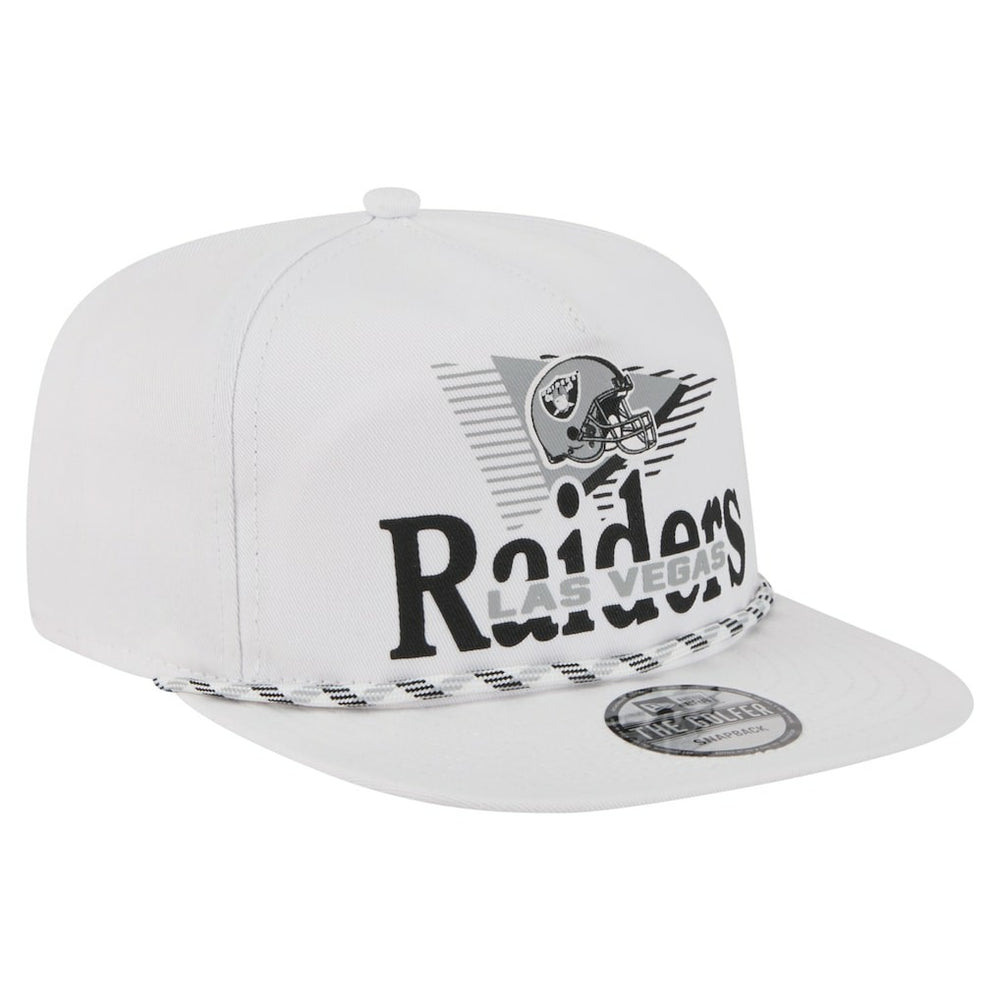 Las Vegas Raiders New Era Collide Golfer Snapback Hat - White online