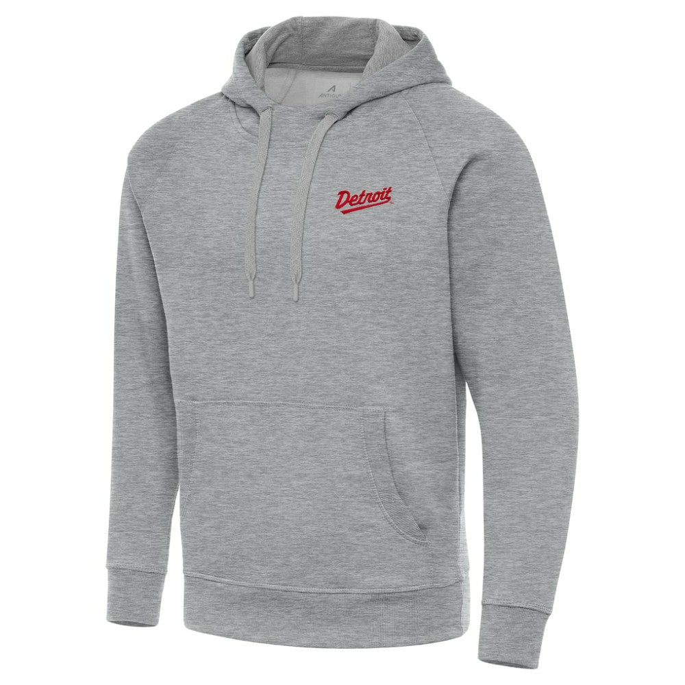 Detroit Red Wings Antigua 2025 NHL Stadium Series Victory Pullover Hoodie - Heather Gray Hoodies