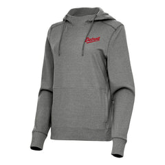 Detroit Red Wings Antigua Women's 2025 NHL Stadium Series Justice Pullover Hoodie - Heather Black Hoodies