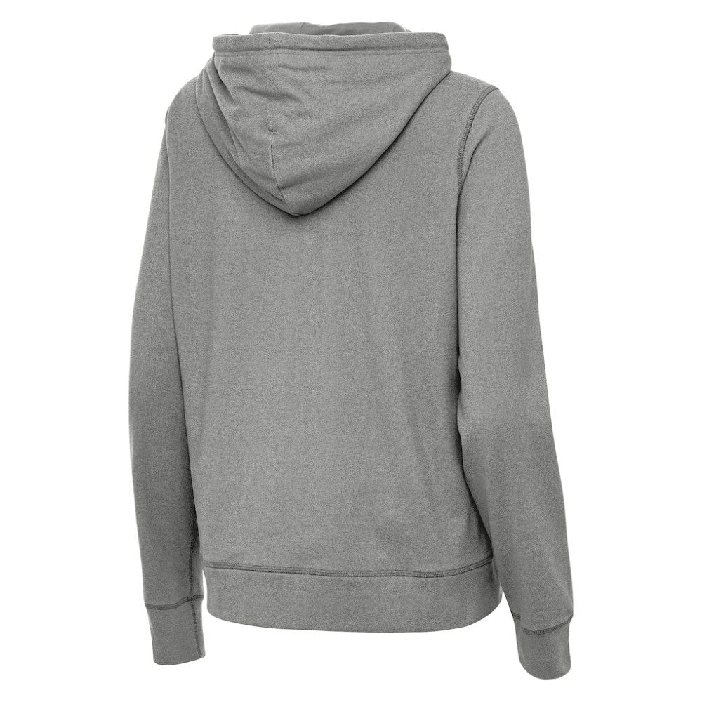 Detroit Red Wings Antigua Women's 2025 NHL Stadium Series Justice Pullover Hoodie - Heather Black Hoodies