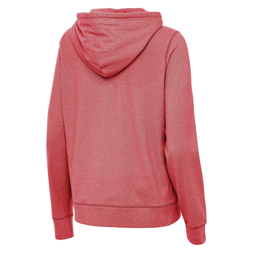 Detroit Red Wings Antigua Women's 2025 NHL Stadium Series Justice Pullover Hoodie - Heather Red Hoodies