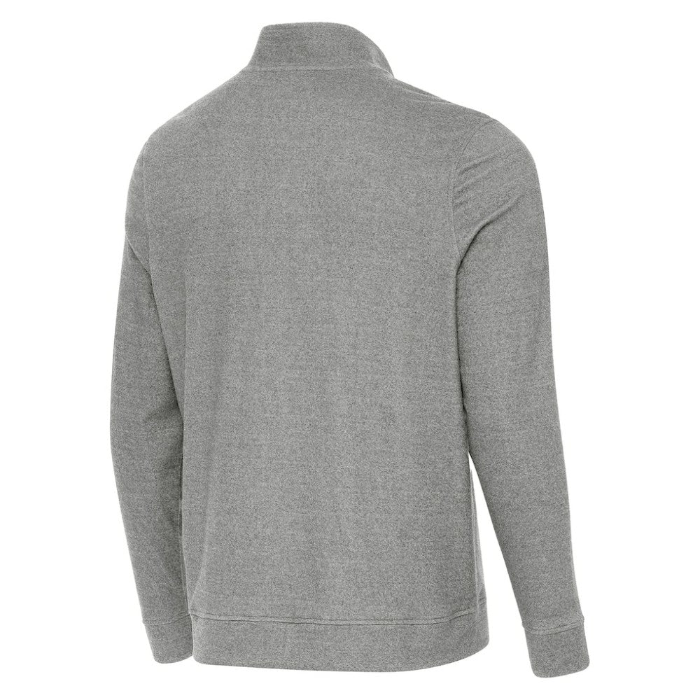 Detroit Red Wings Antigua 2025 NHL Stadium Series Subtle Quarter-Zip Top - Heather Black Tops