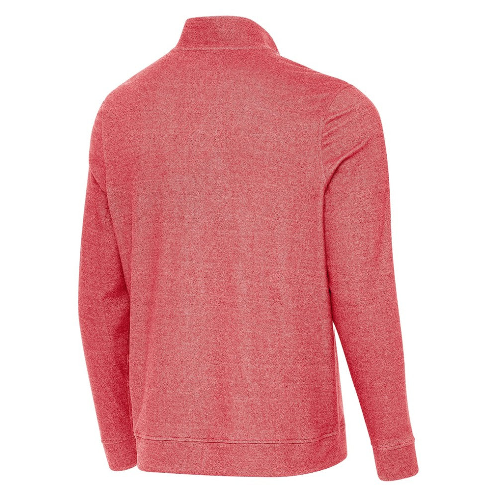 Detroit Red Wings Antigua 2025 NHL Stadium Series Subtle Quarter-Zip Top - Heather Red Tops