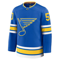 Jordan Binnington St. Louis Blues Fanatics Home Premium Player Jersey - Blue Jerseys
