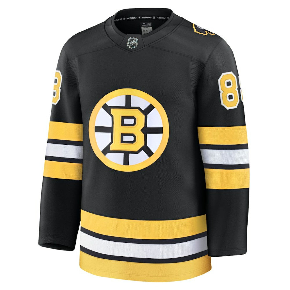 David Pastrnak Boston Bruins Fanatics Home Premium Player Jersey - Black Jerseys
