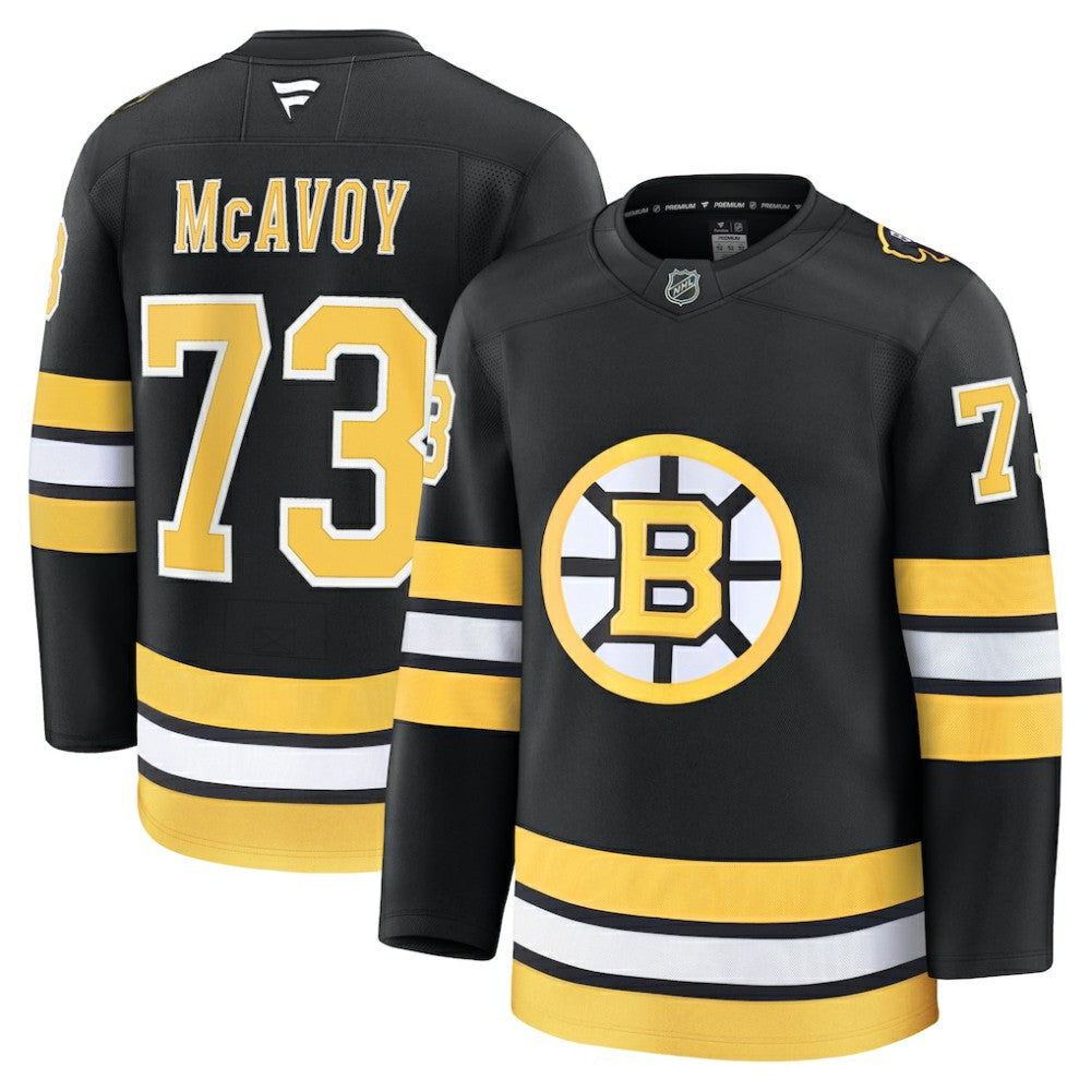Charlie McAvoy Boston Bruins Fanatics Home Premium Player Jersey - Black Jerseys
