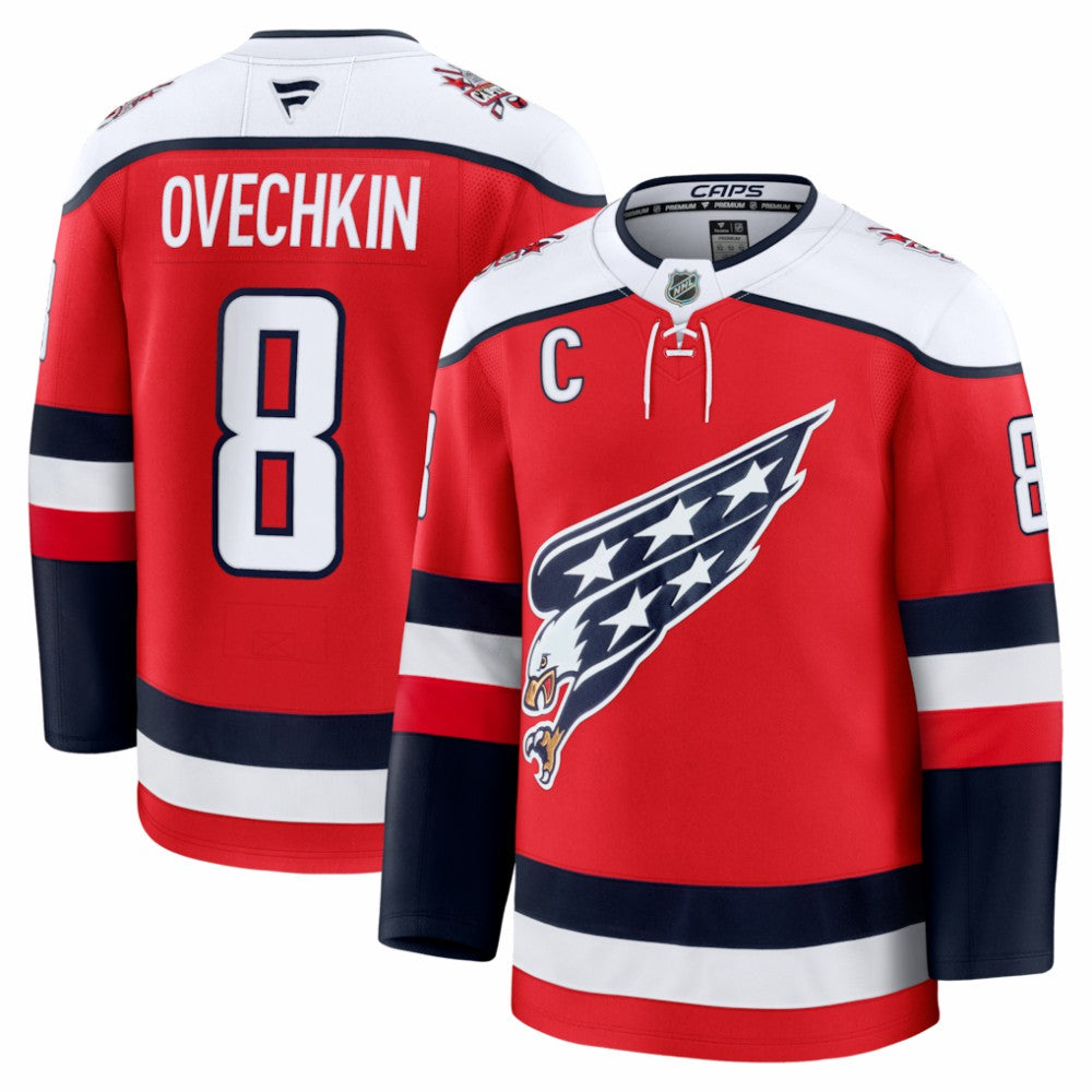 Alexander Ovechkin Washington Capitals Fanatics Alternate Premium Player Jersey - Red Jerseys