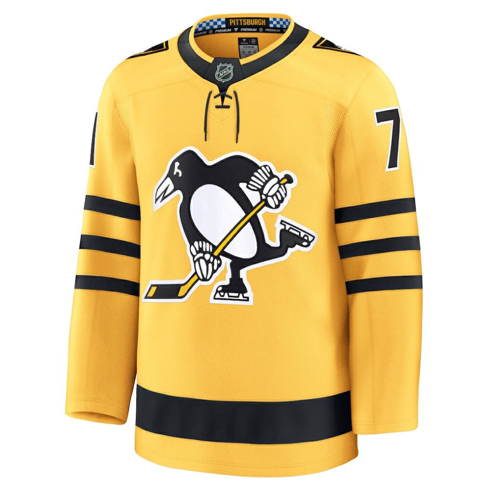 Evgeni Malkin Pittsburgh Penguins Fanatics Alternate Premium Player Jersey - Gold Jerseys