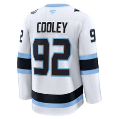 Logan Cooley Utah Mammoth Fanatics Away Premium Player Jersey - White Jerseys