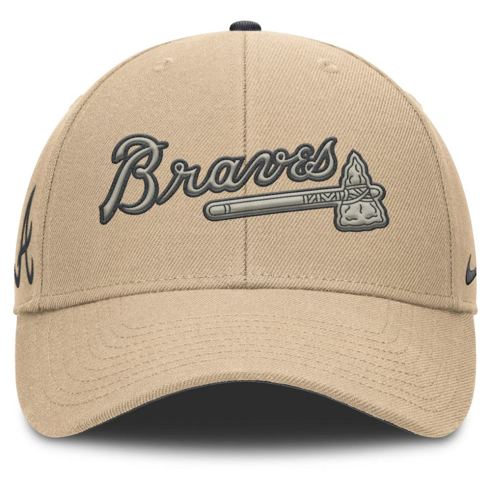 Atlanta Braves Rise Adjustable Hat Khaki