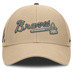 Atlanta Braves Rise Adjustable Hat Khaki