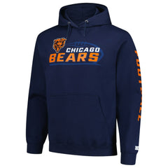 Chicago Bears Starter Vintage Pullover Hoodie - Navy discount