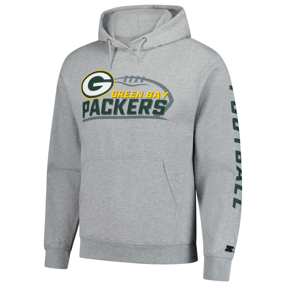 Green Bay Packers Starter Vintage Pullover Hoodie - Heather Gray outlet