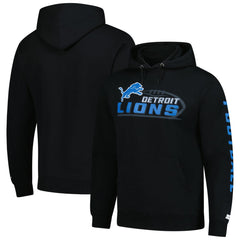 Detroit Lions Starter Vintage Pullover Hoodie - Black outlet