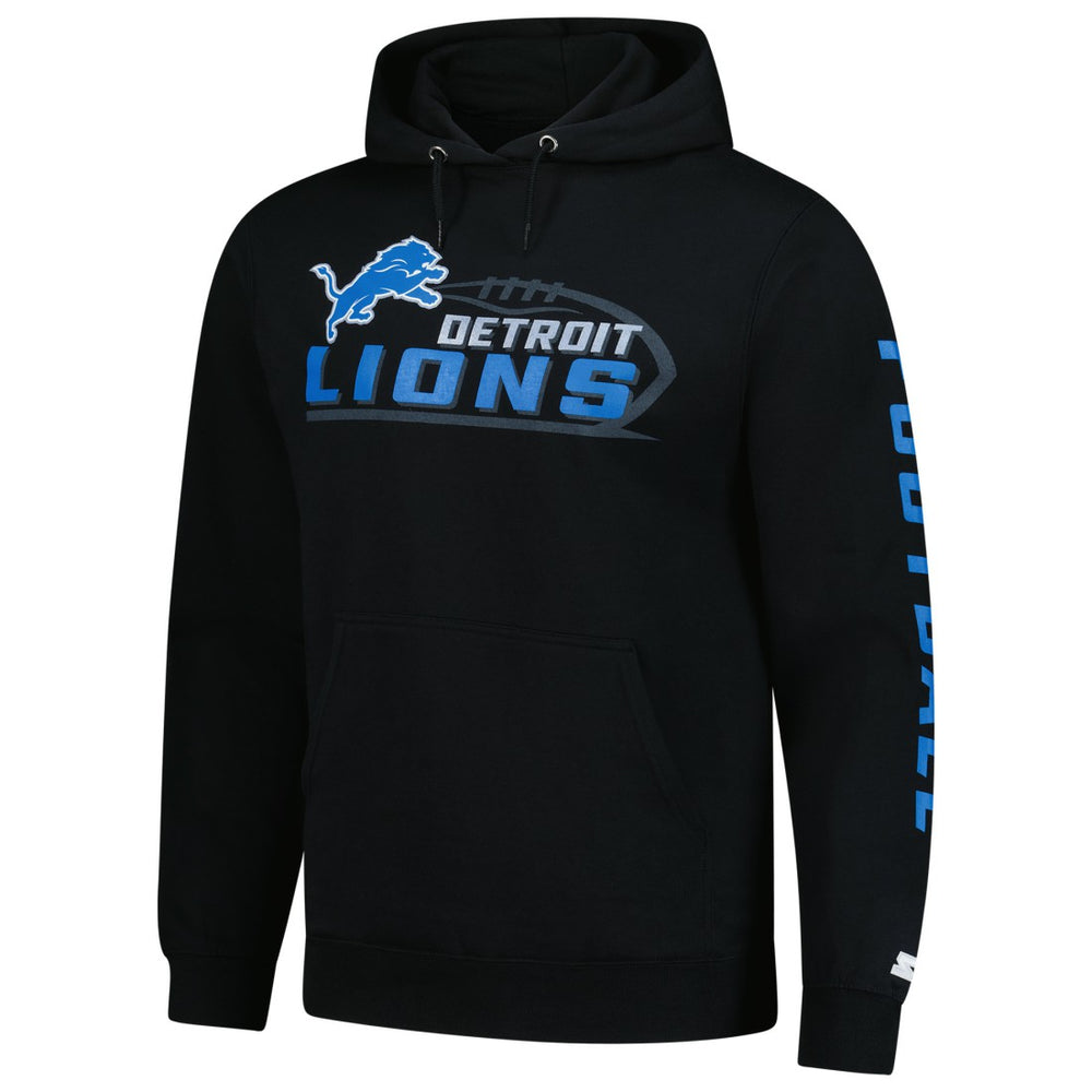 Detroit Lions Starter Vintage Pullover Hoodie - Black outlet